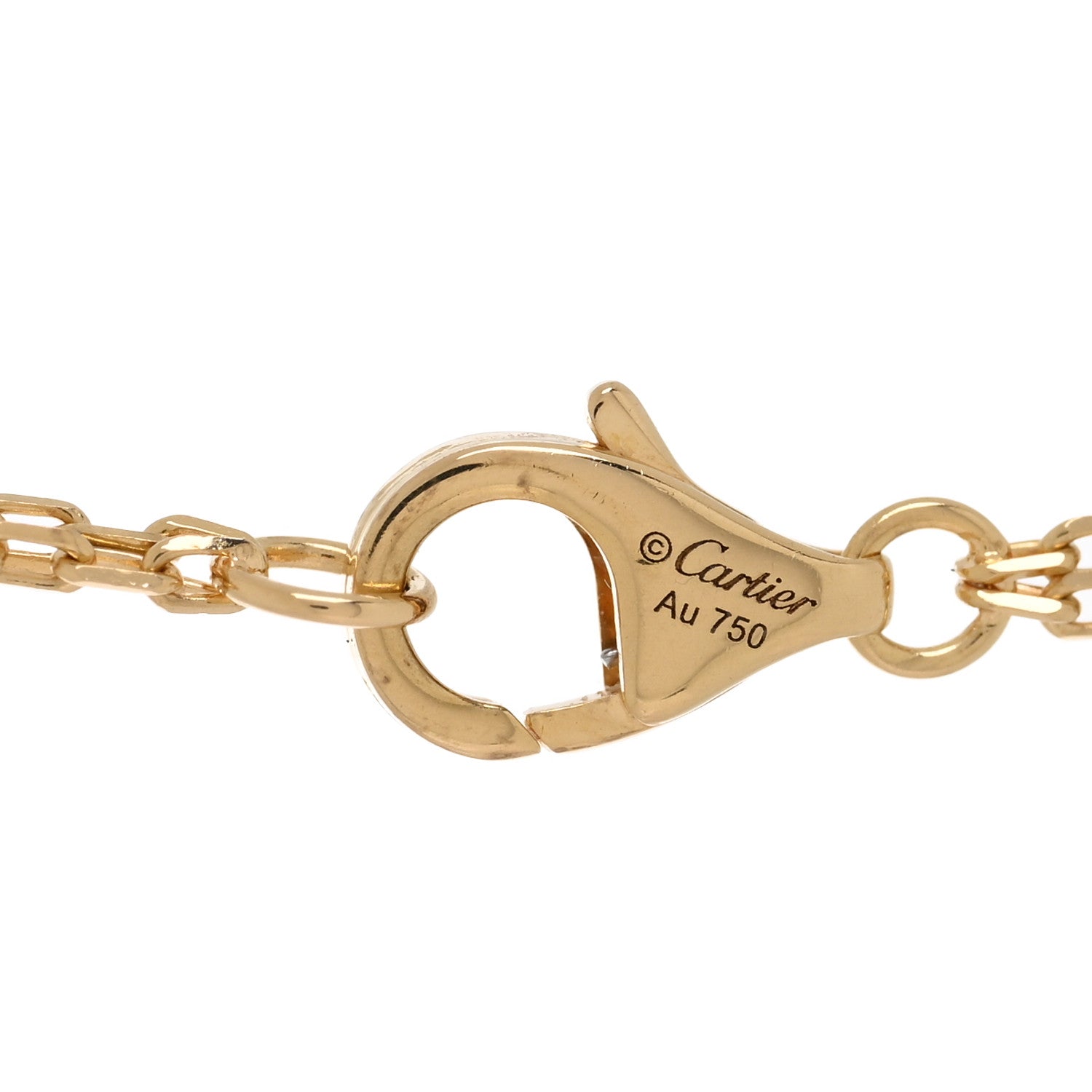 Cartier 18K Yellow Gold 2 Diamond LOVE Necklace 4 of 4