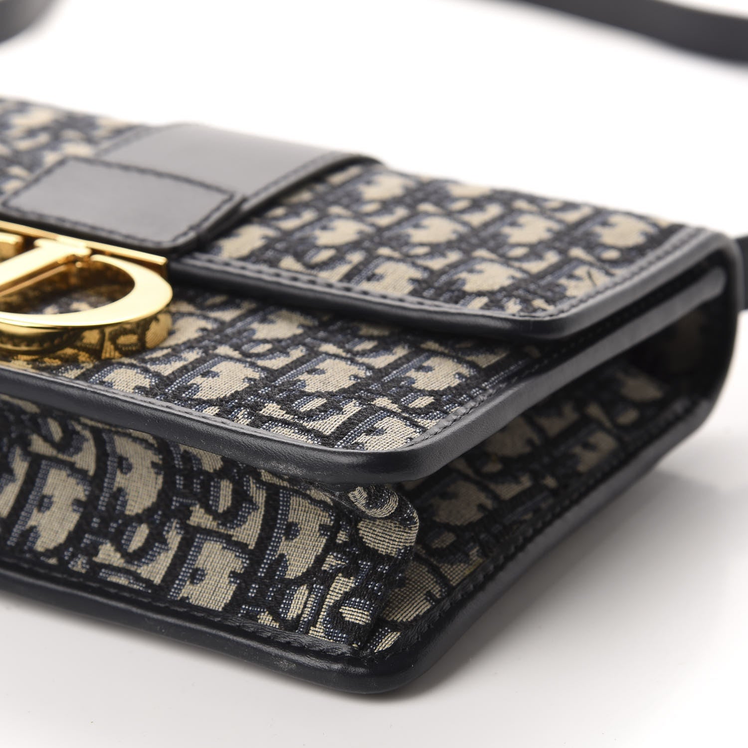 Christian Dior Oblique 30 Montaigne Flap Bag Blue 7 of 10