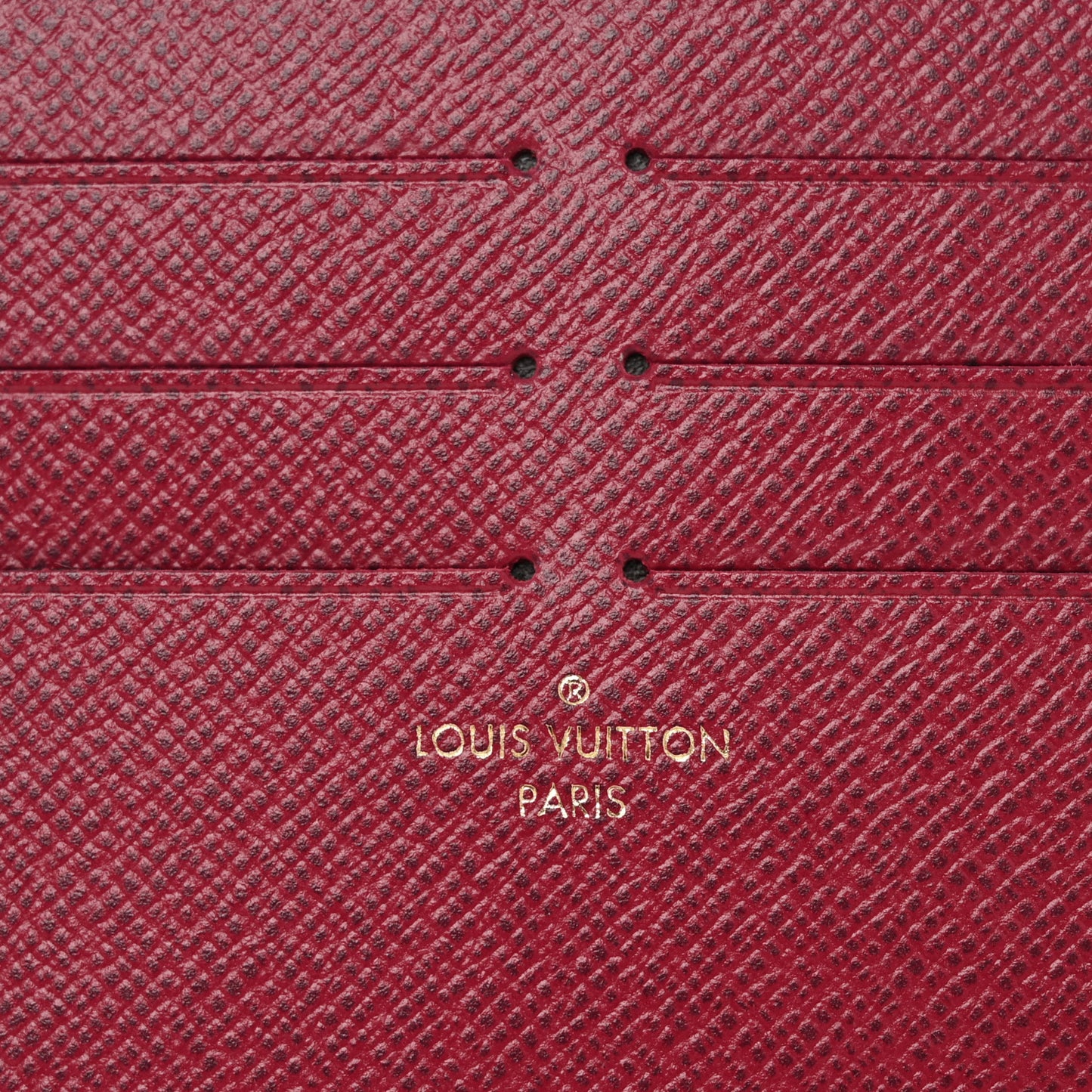 Calfskin Felicie Card Holder Insert Fuchsia