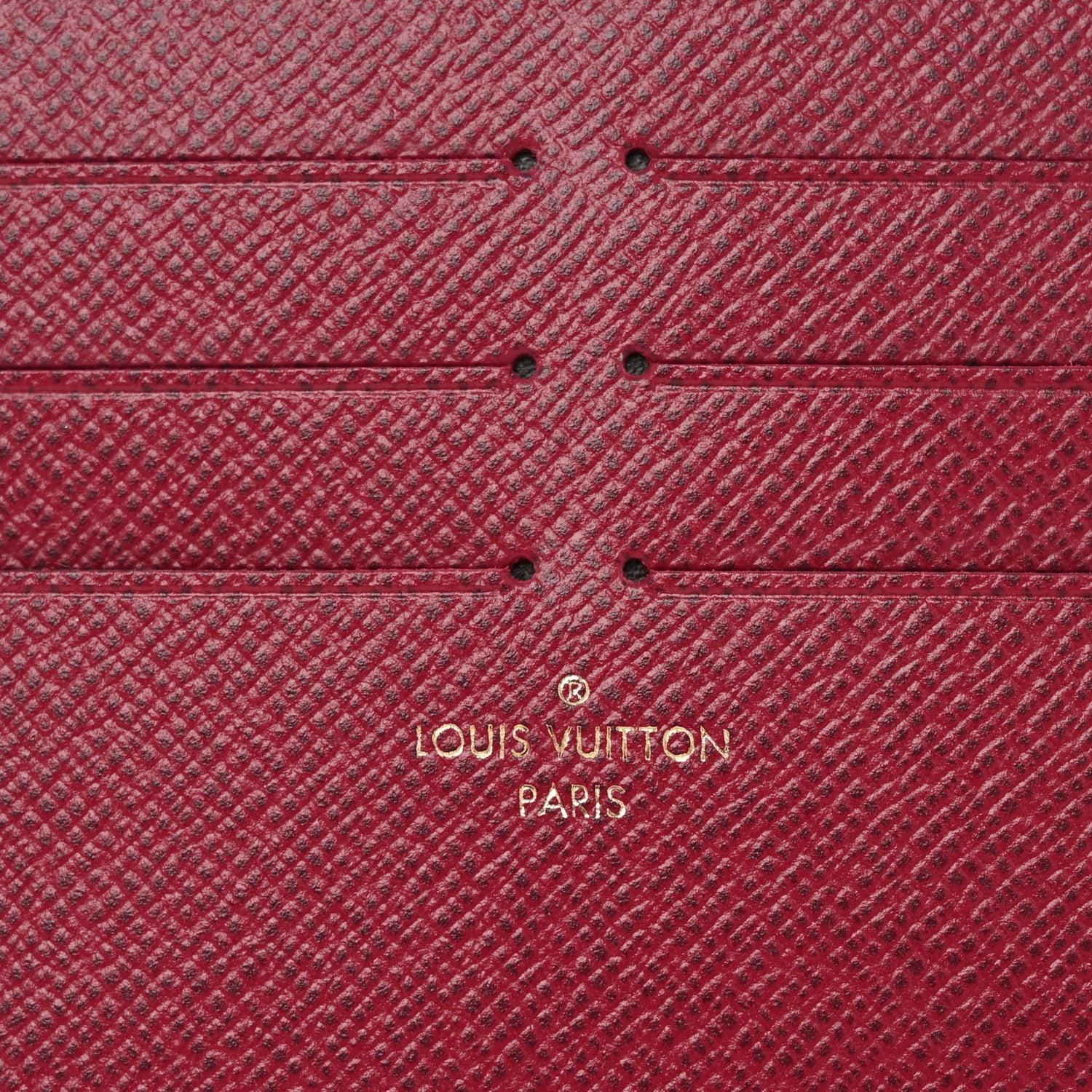 Louis Vuitton Calfskin Felicie Card Holder Insert Fuchsia 6 of 6