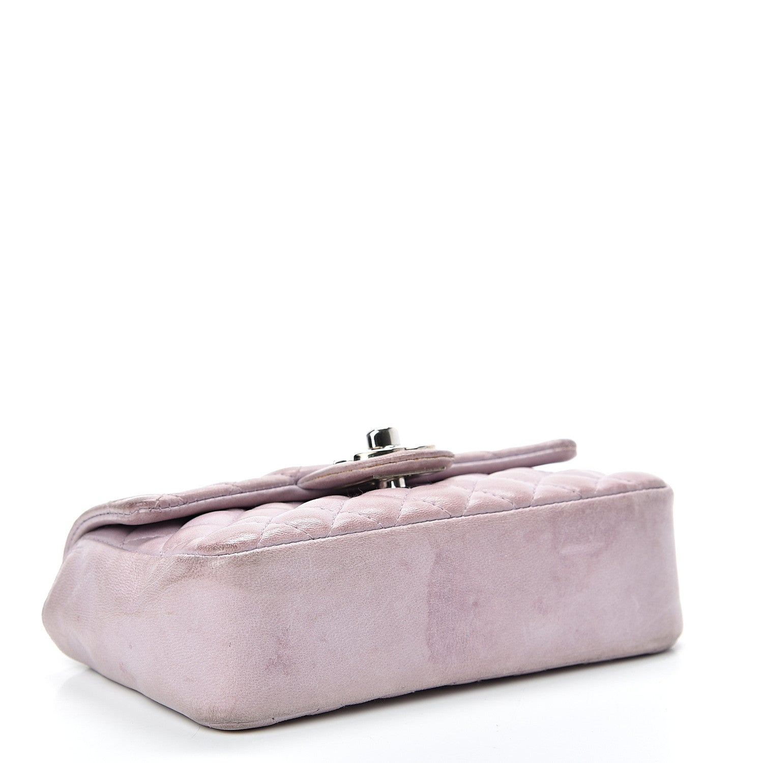 Chanel Lambskin Quilted Mini Valentine Flap Lilac 3 of 22