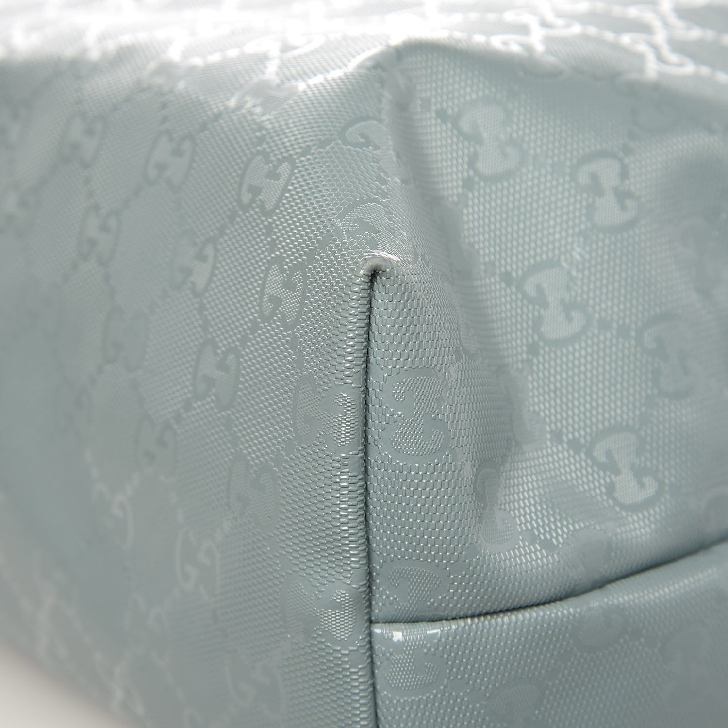 Gucci Imprime Monogram Medium Zippered Shopping Tote Light Blue 10 of 14