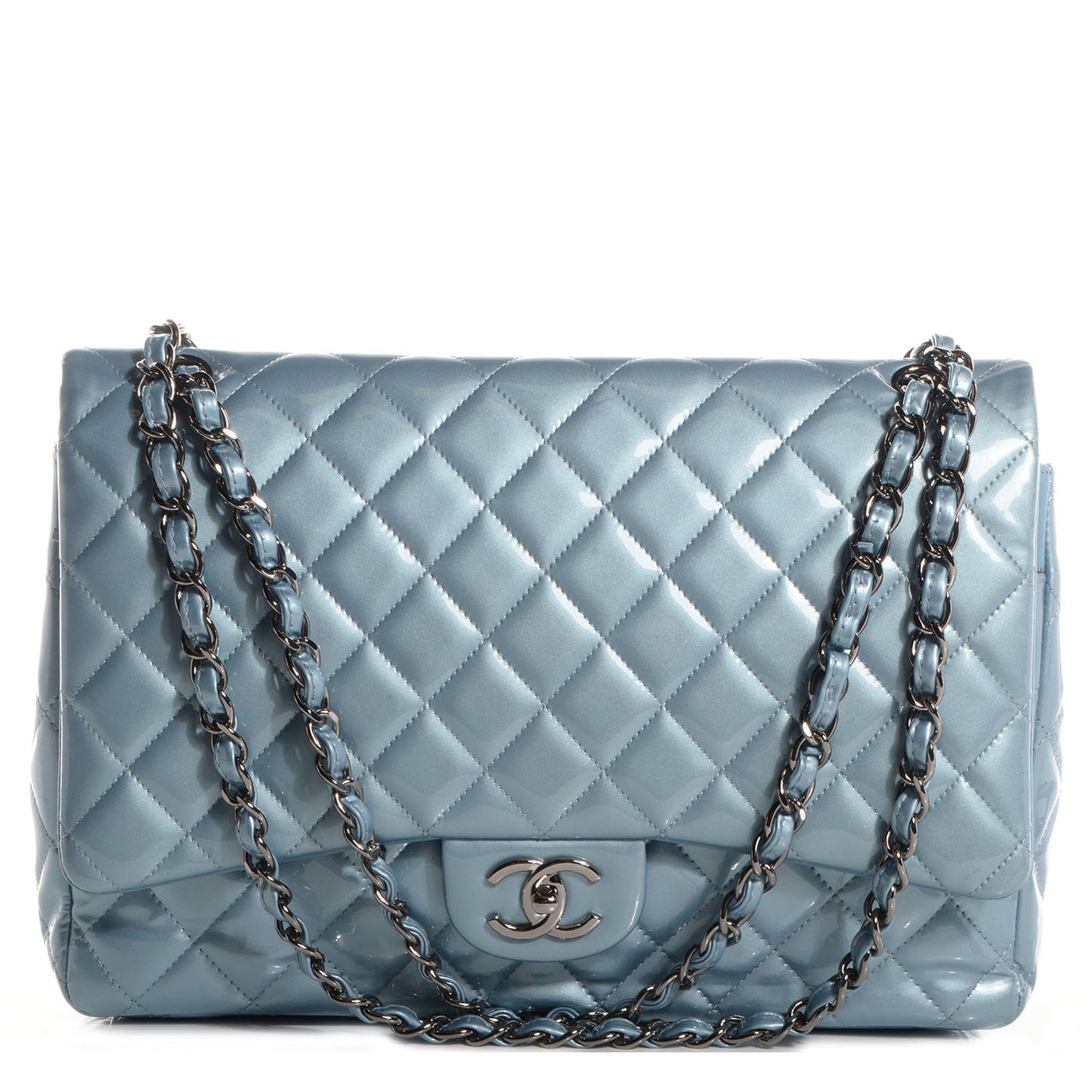 Patent Maxi Double Flap Light Blue