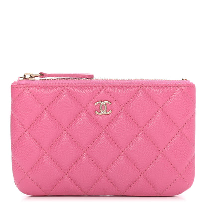 Chanel Caviar Quilted Small Cosmetic Case Pink 1 of 9