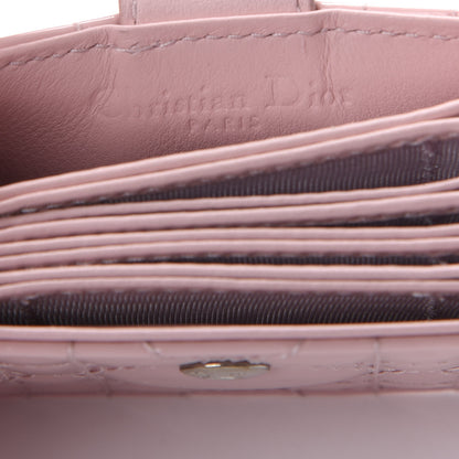 Christian Dior Patent Cannage Lady Dior 5-Gusset Card Holder Pink 8 of 9