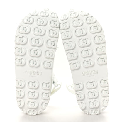 Gucci Soft Rubber Horsebit Touch Womens Strapped Sandals 37 Great White 6 of 8