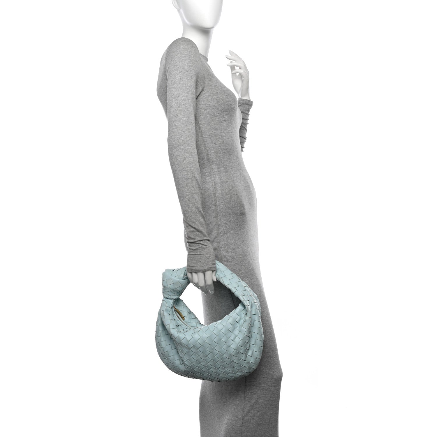 Bottega Veneta Nappa Intrecciato Teen Jodie Hobo Teal Washed 2 of 11