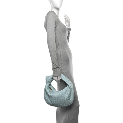 Bottega Veneta Nappa Intrecciato Teen Jodie Hobo Teal Washed 2 of 11