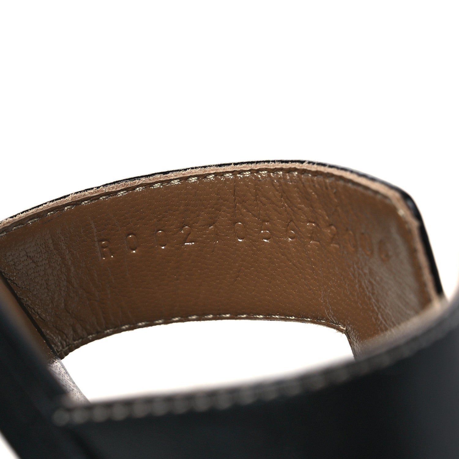 Hermes Box Calfskin Oran Sandals 39 Black 7 of 10