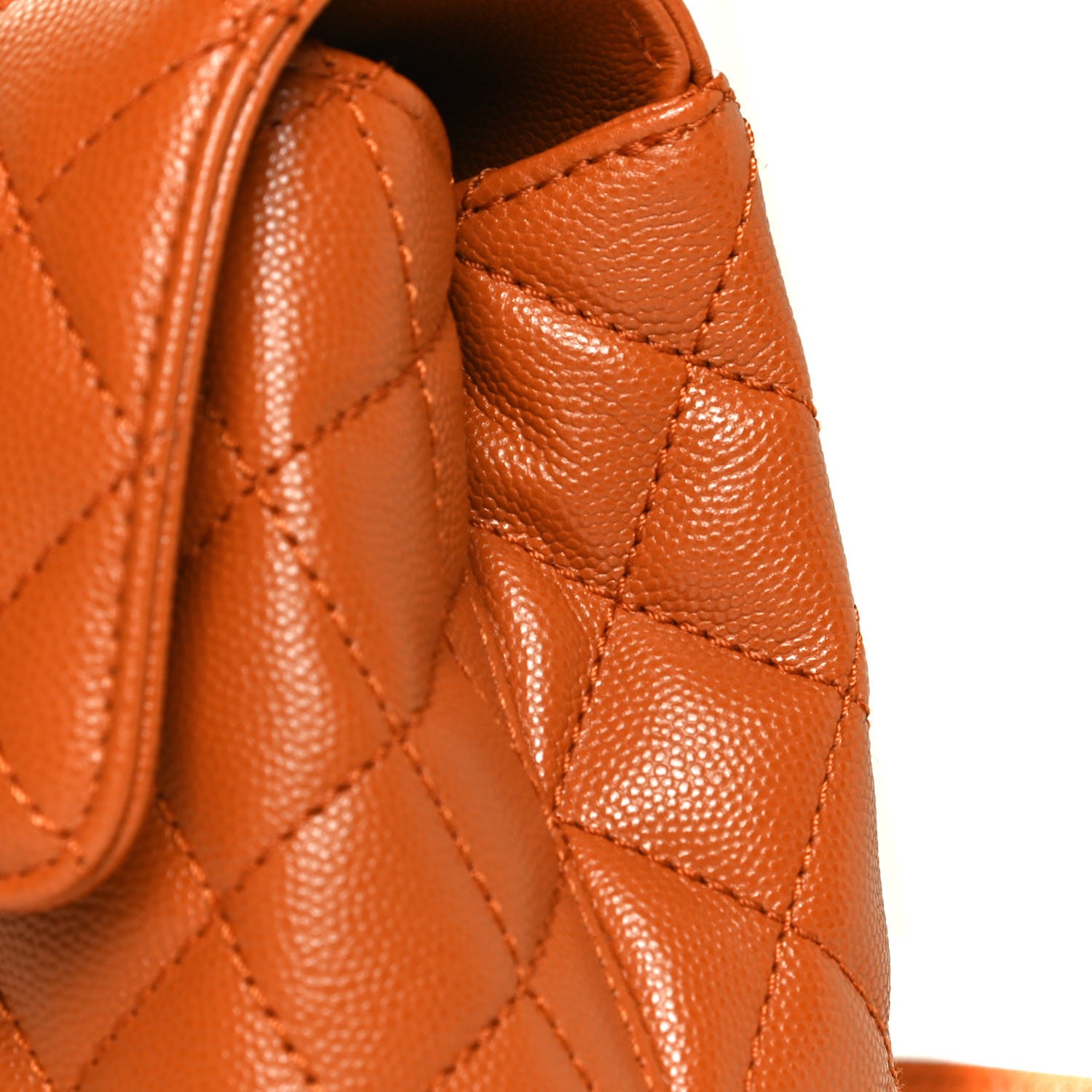 Chanel Caviar Quilted Mini Coco Handle Flap Light Brown 9 of 12