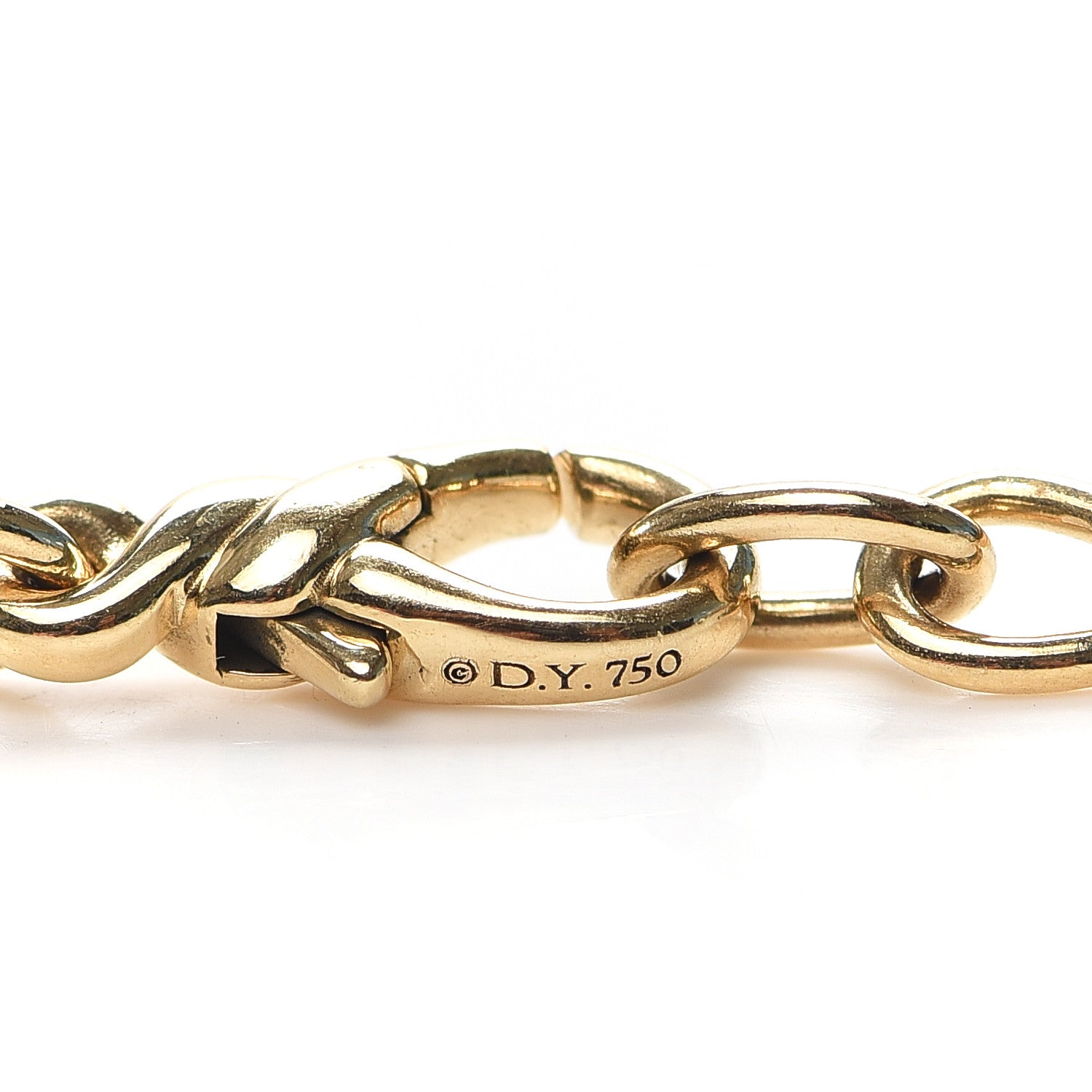 David Yurman 18K Yellow Gold Small Continuance Chain Necklace 36" 5 of 5
