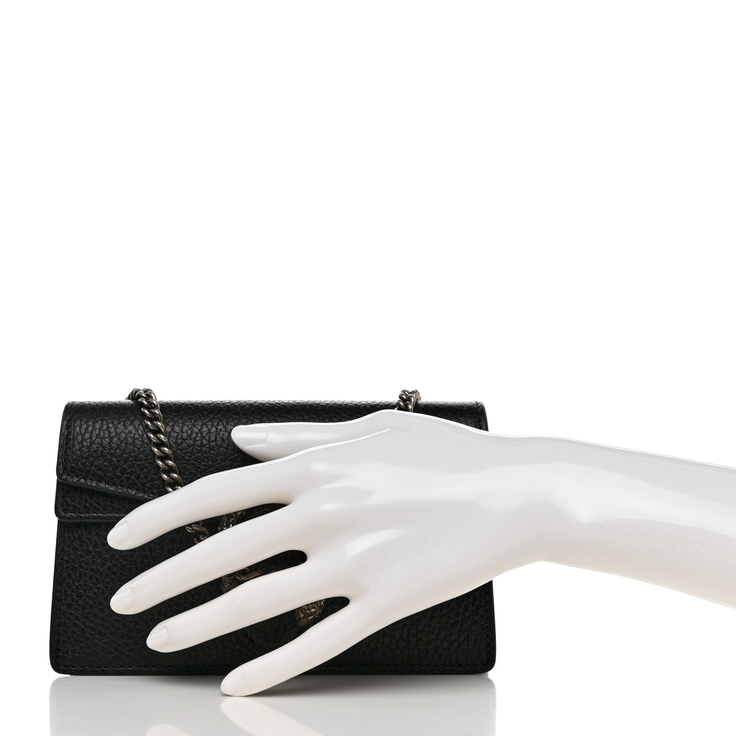 Calfskin Super Mini Dionysus Shoulder Bag Black