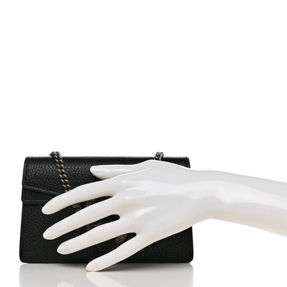 Gucci Calfskin Super Mini Dionysus Shoulder Bag Black 2 of 9