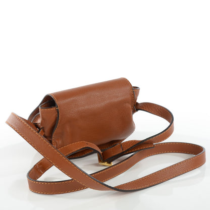Chloe Calfskin Mini Marcie Round Crossbody Bag Tan 5 of 16