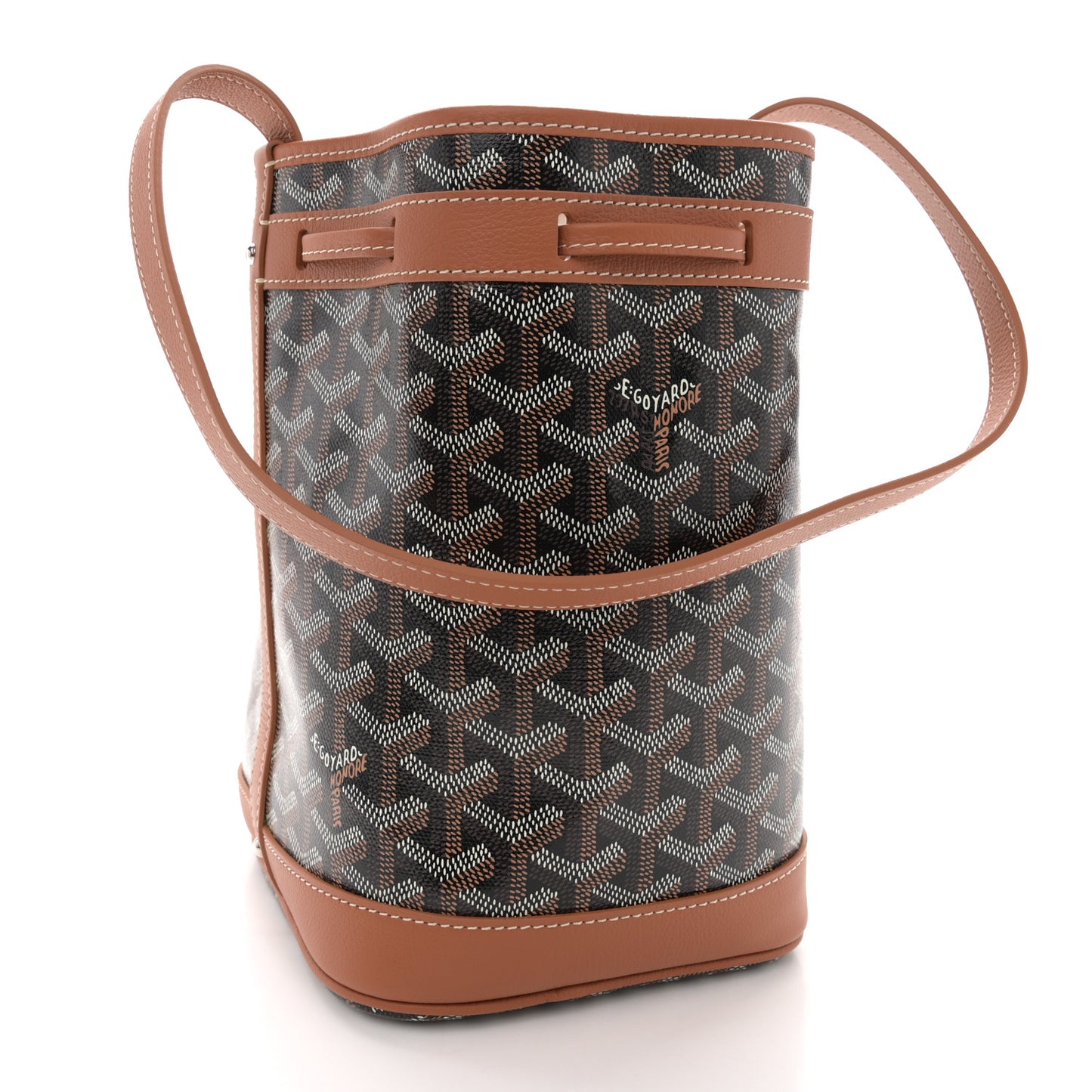 Goyardine Petit Flot Bucket Bag PM Black Gold