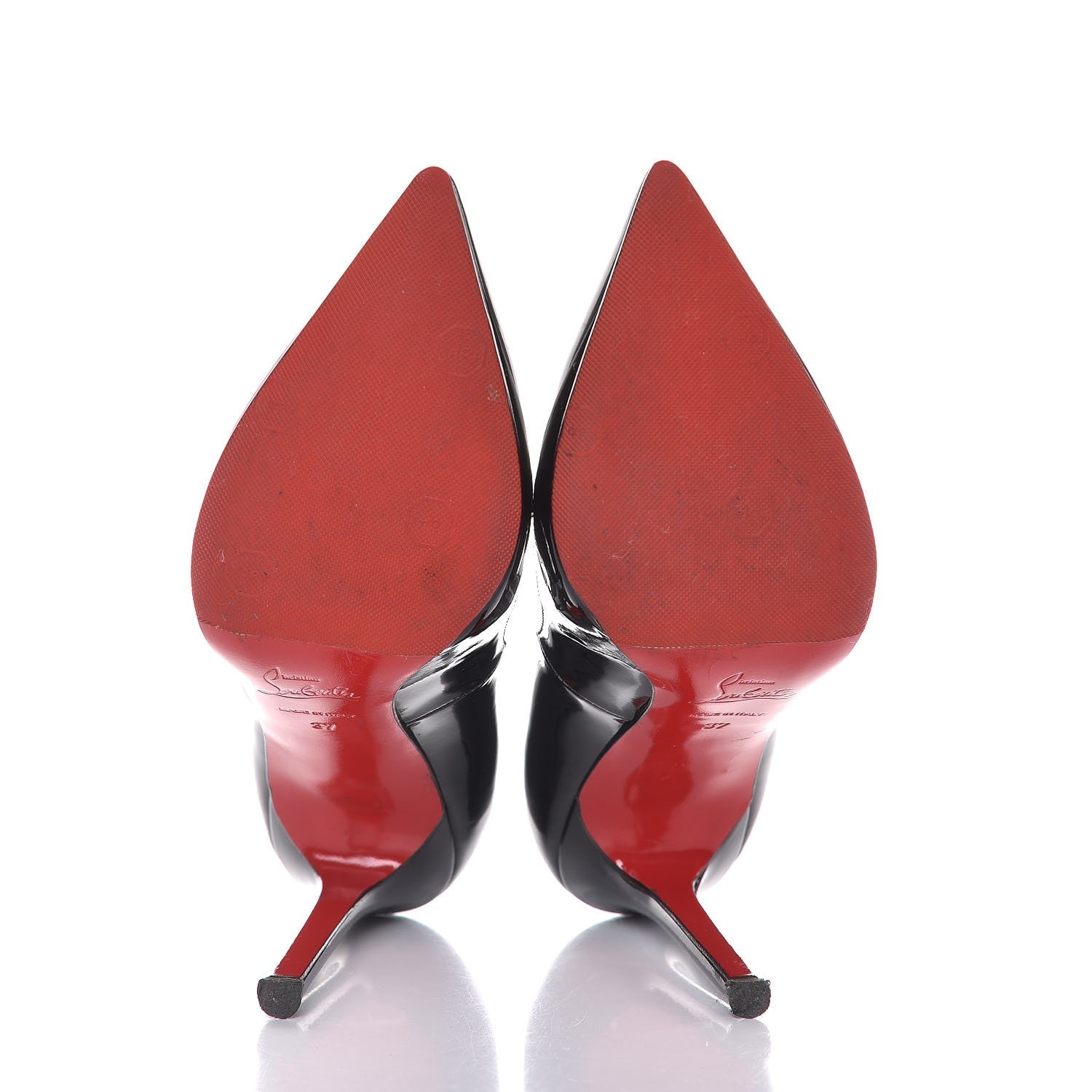 Christian Louboutin Patent Pigalle 120 Pumps 37 Black 7 of 11