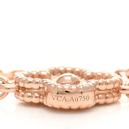 Van Cleef & Arpels 18K Rose Gold 6 Motifs Sweet Alhambra Bracelet 3 of 5