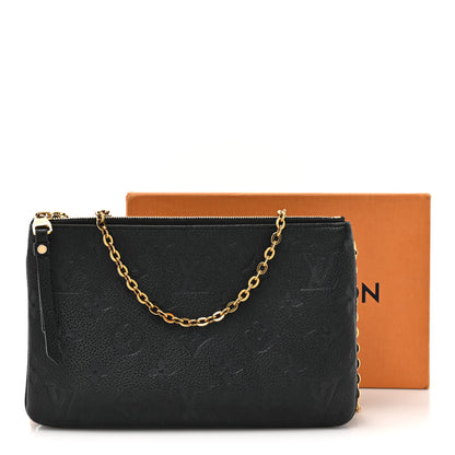 Louis Vuitton Empreinte Double Zip Pochette Black 18 of 18