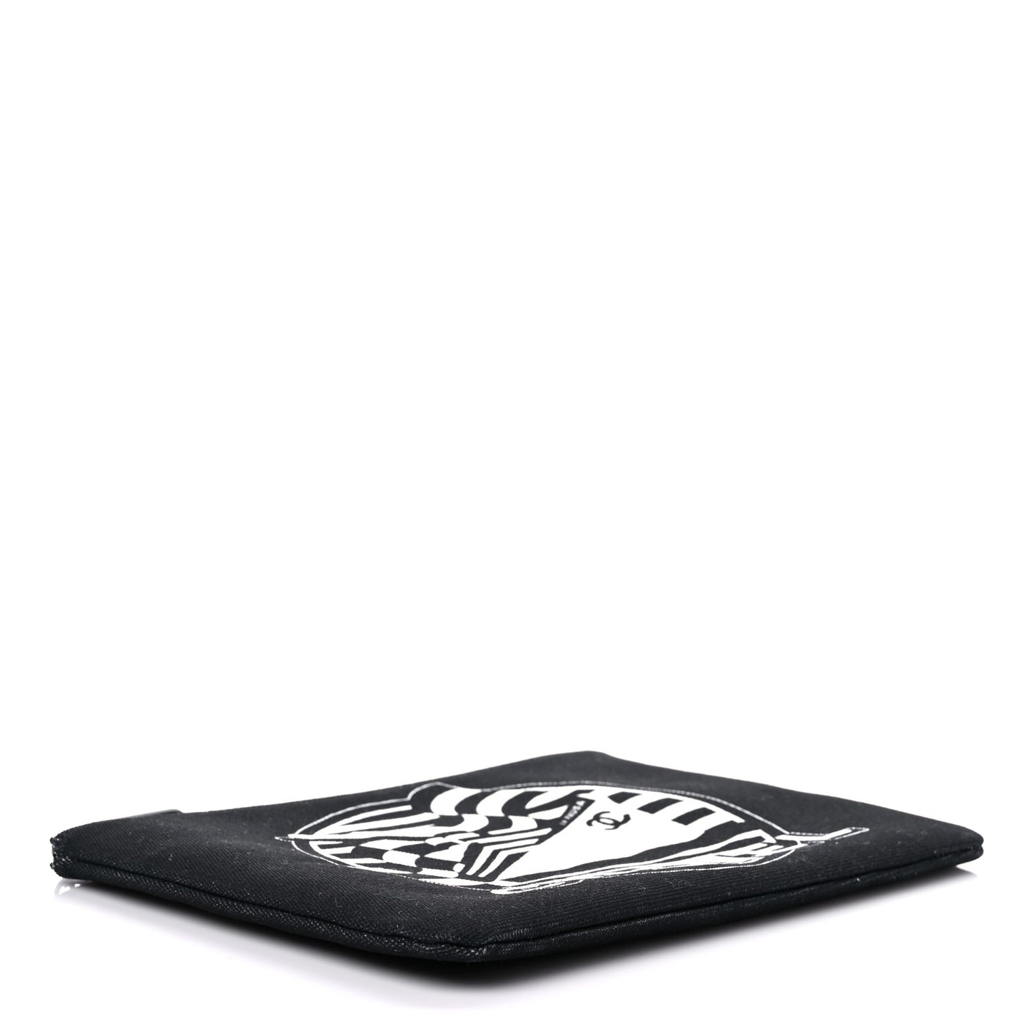 Canvas La Pausa Large Cosmetic Case Black