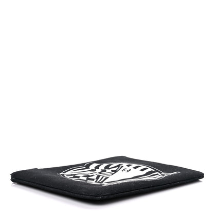 Chanel Canvas La Pausa Large Cosmetic Case Black 4 of 10
