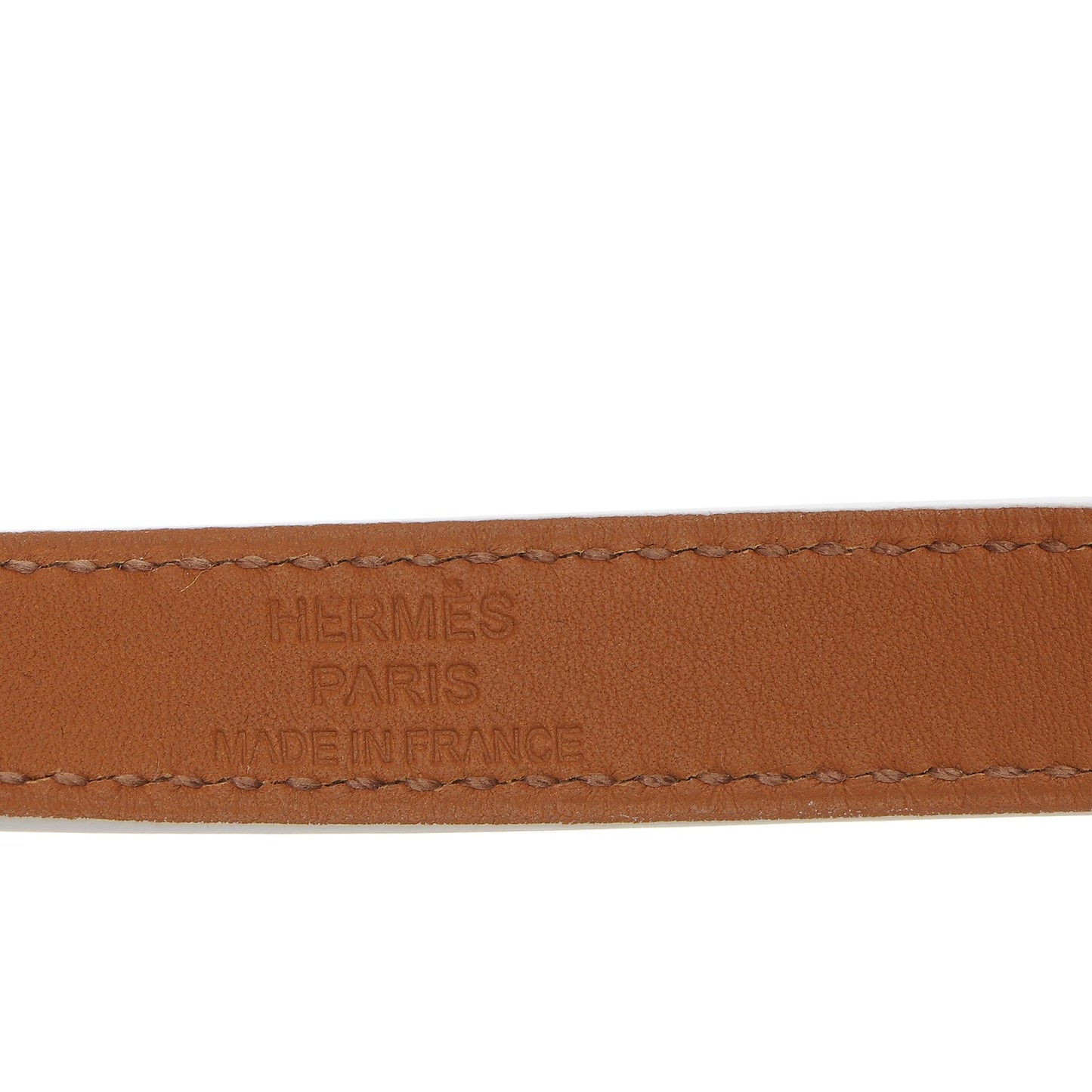 Epsom Kelly Double Tour Bracelet S White