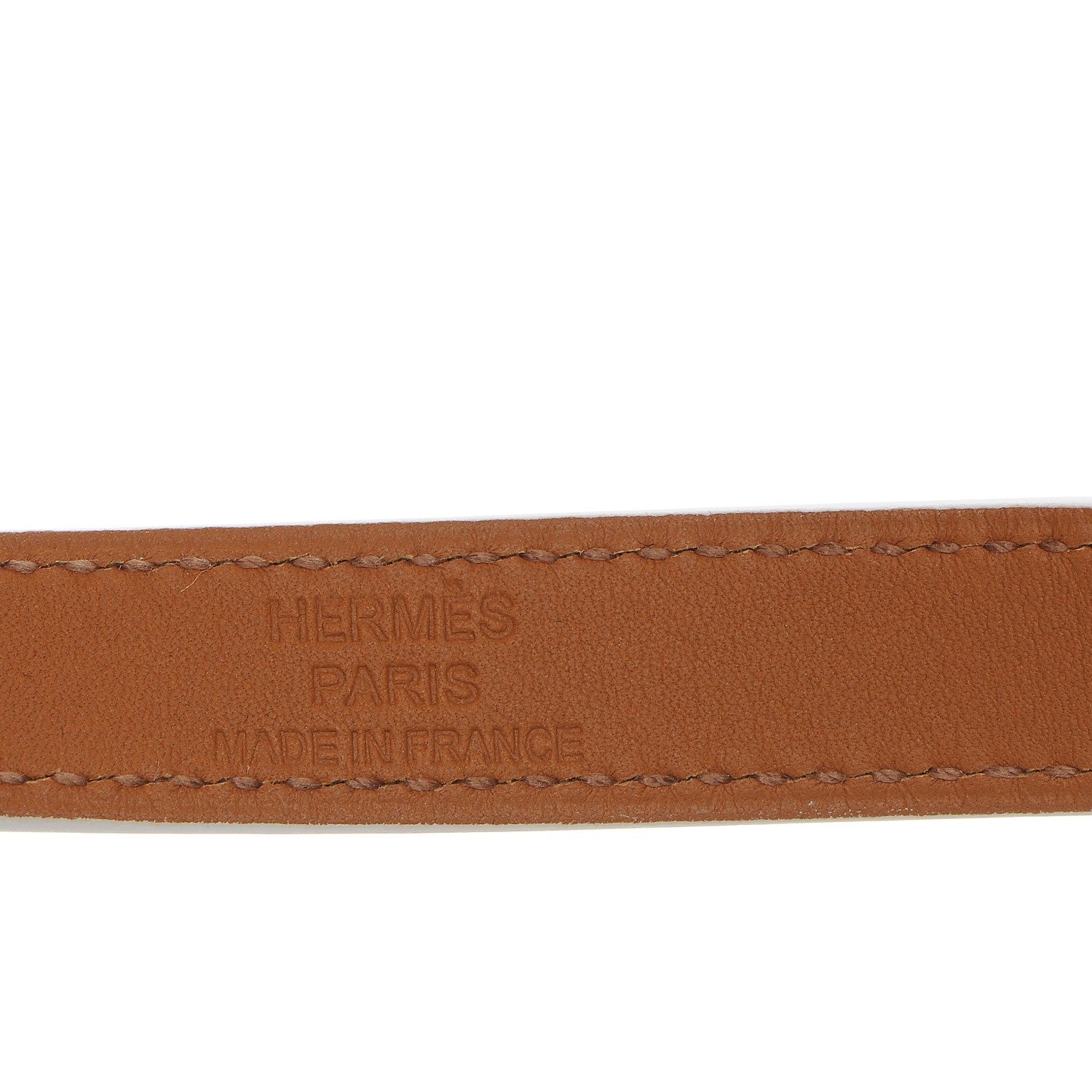 Hermes Epsom Kelly Double Tour Bracelet S White 4 of 7