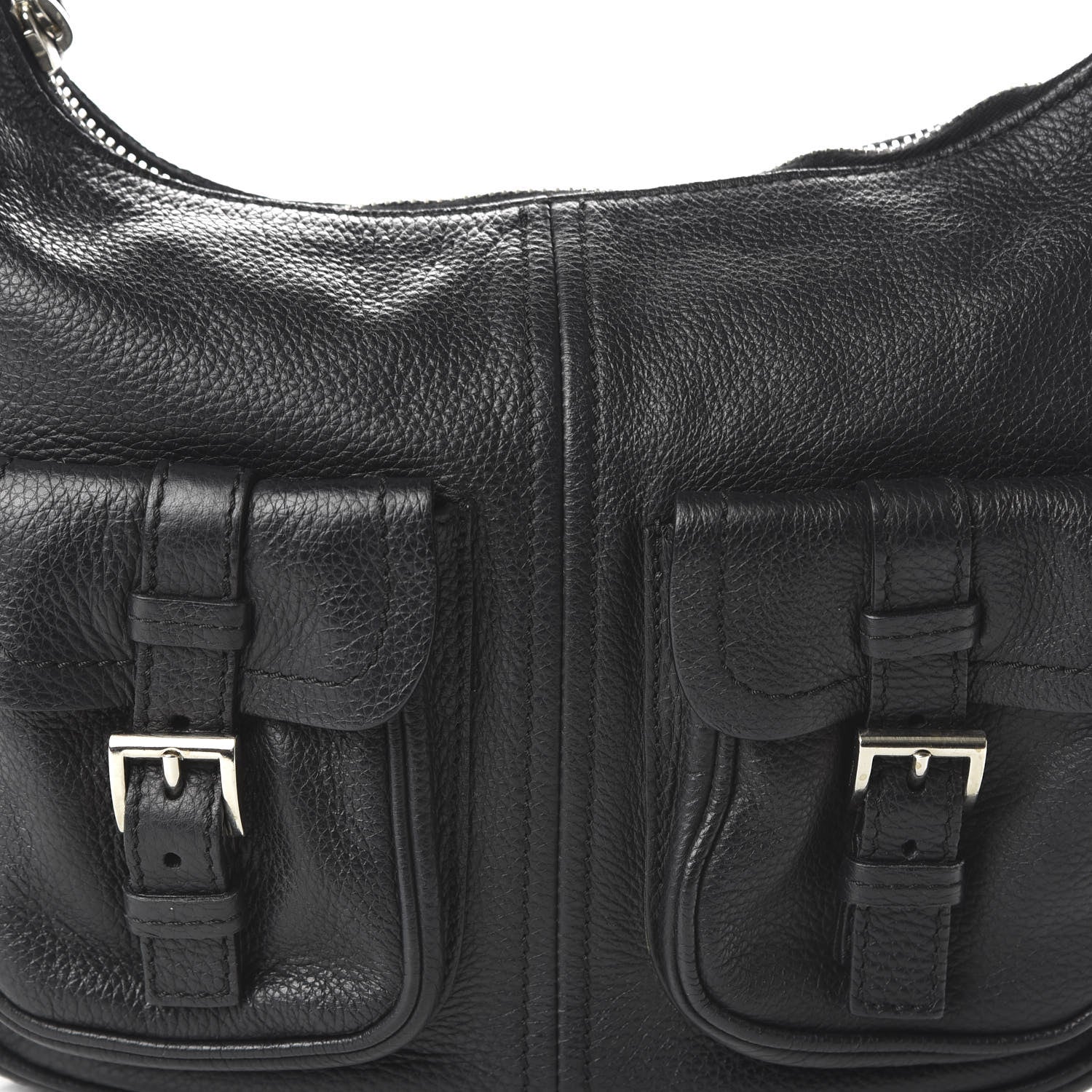 Prada Vitello Daino Hobo Black 9 of 10