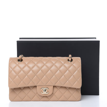 Chanel Caviar Quilted Medium Double Flap Beige 12 of 12