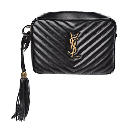 Saint Laurent Calfskin Matelasse Monogram Lou Camera Bag Black 1 of 11