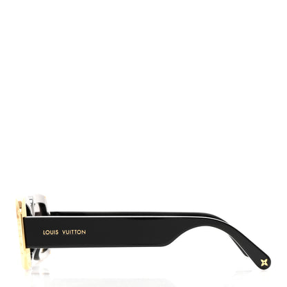 Louis Vuitton Acetate LV Moon Rectangle Sunglasses Black 3 of 6