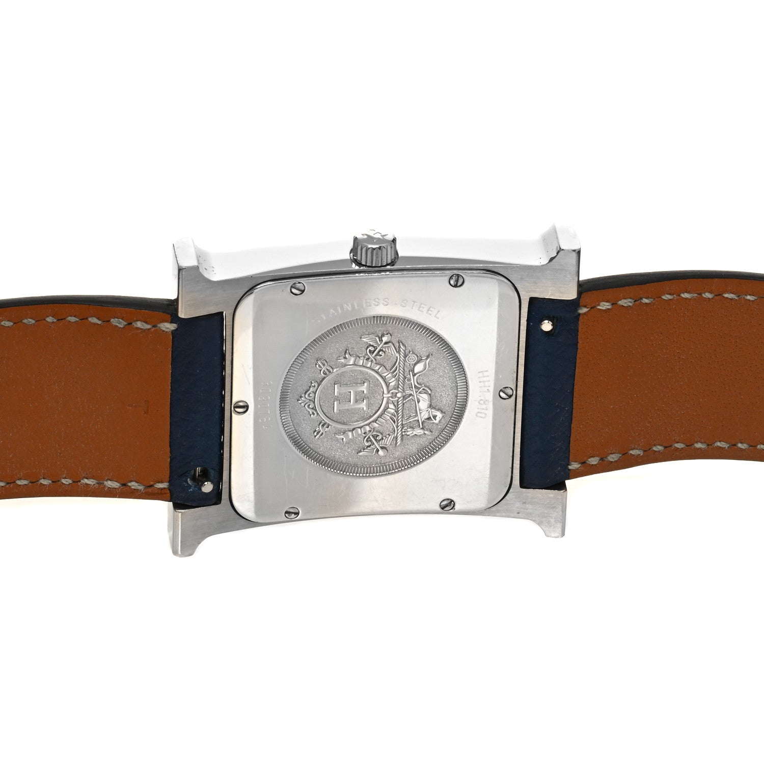 Hermes Stainless Steel Epsom 30.5mm Heure H Hour Double Tour Quartz Watch Malta 4 of 5