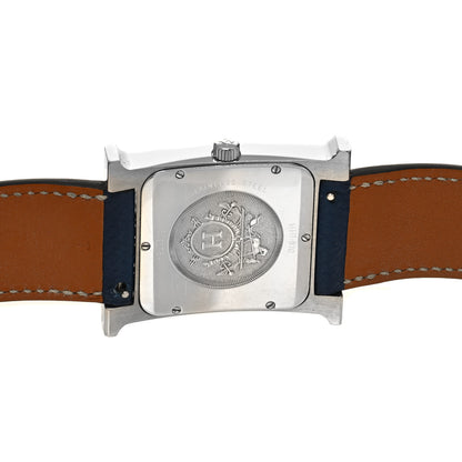 Hermes Stainless Steel Epsom 30.5mm Heure H Hour Double Tour Quartz Watch Malta 4 of 5