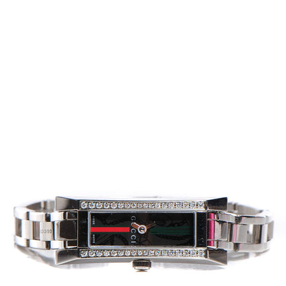 Gucci Stainless Steel Diamond 14mm G-Frame Quartz Watch Black 3 of 8