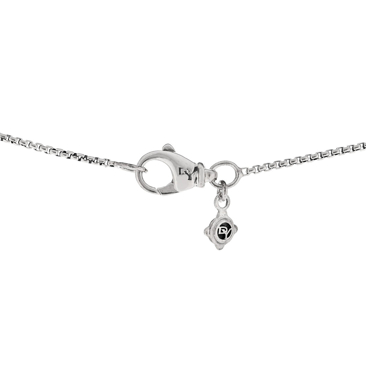 David Yurman Sterling Silver Diamond Petite Pave Heart Necklace 5 of 6