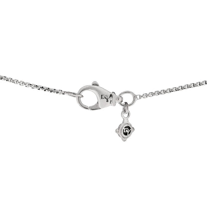 David Yurman Sterling Silver Diamond Petite Pave Heart Necklace 5 of 6