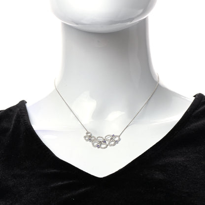 Tiffany Platinum Diamond Tanzanite Paper Flowers Open Cluster Pendant Necklace 2 of 6