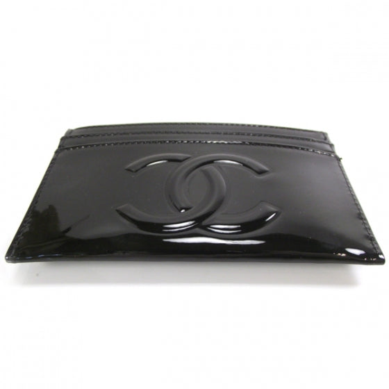 Chanel Patent Camellia Card Holder Black 4 of 9