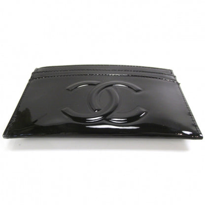 Chanel Patent Camellia Card Holder Black 4 of 9