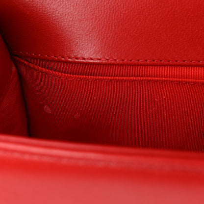 Chanel Lambskin Quilted Medium Boy Flap Red 11 of 12