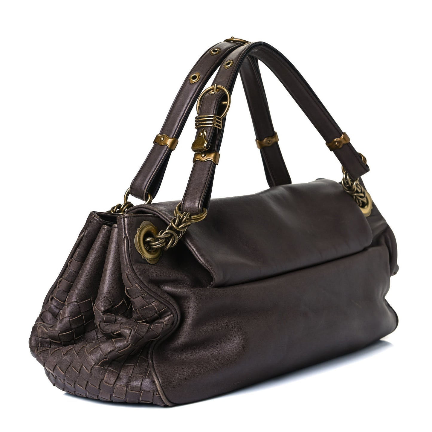Nappa Intrecciato Napoli Shoulder Bag