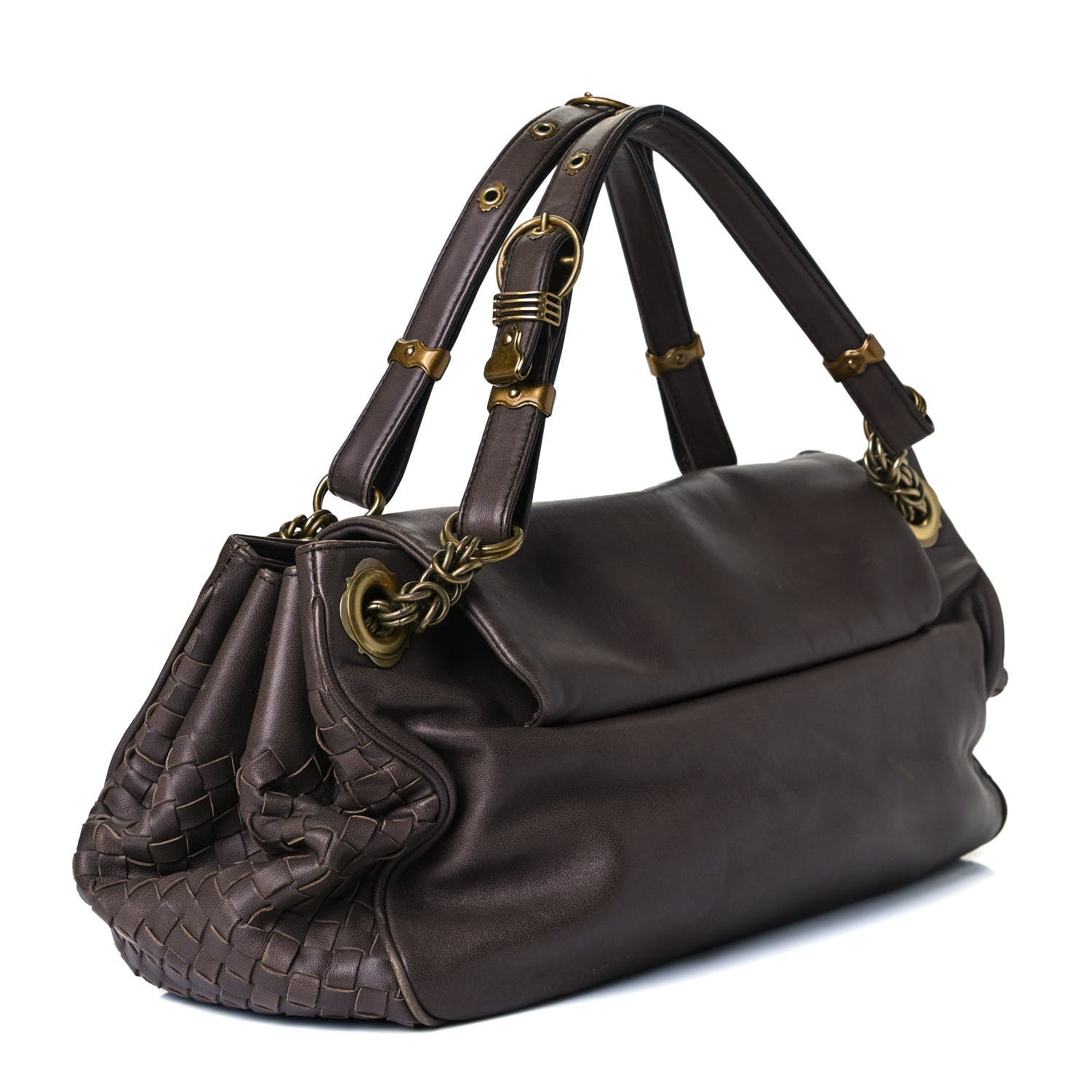 Bottega Veneta Nappa Intrecciato Napoli Shoulder Bag 2 of 15