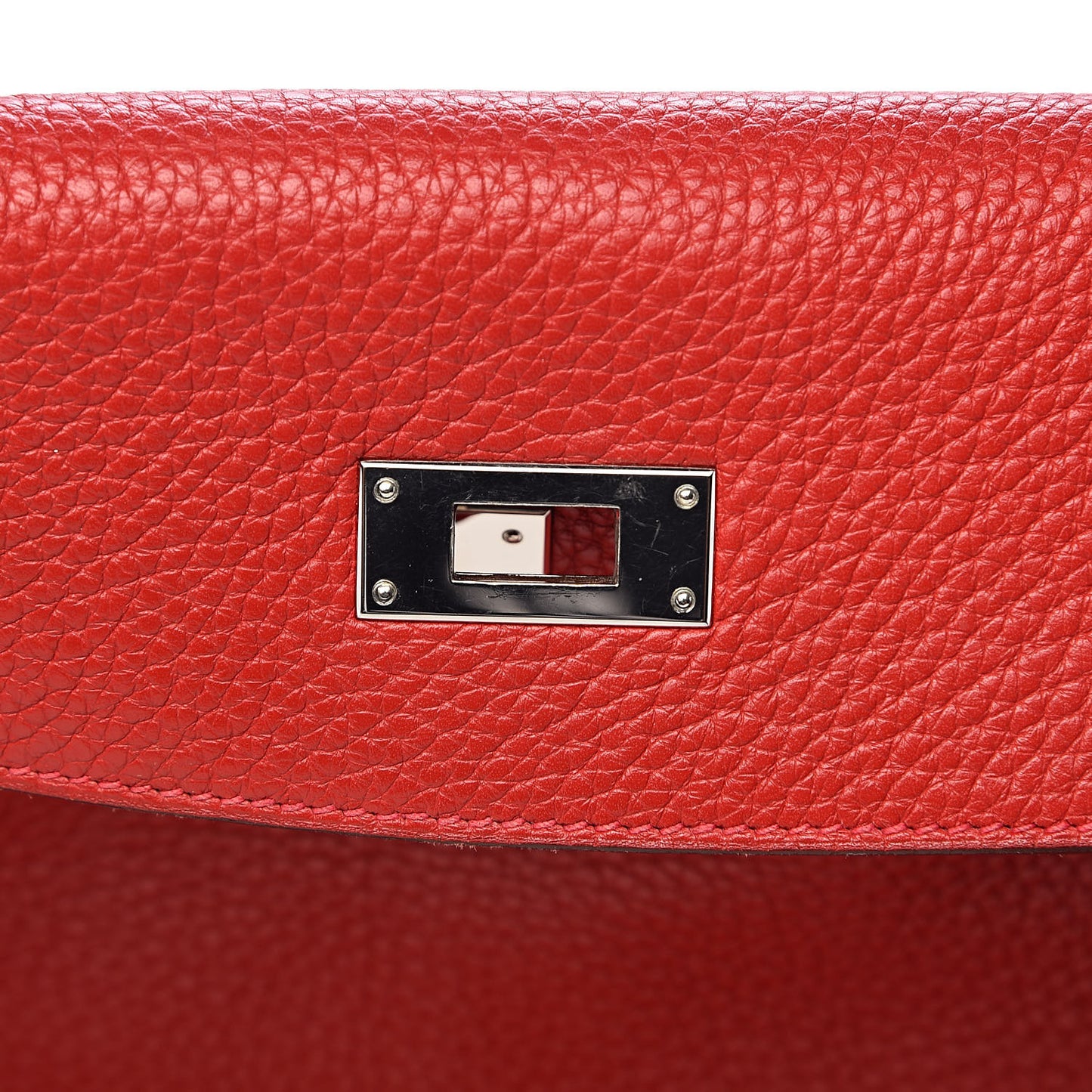 Taurillon Clemence Retourne Kelly 35 Rouge Garance