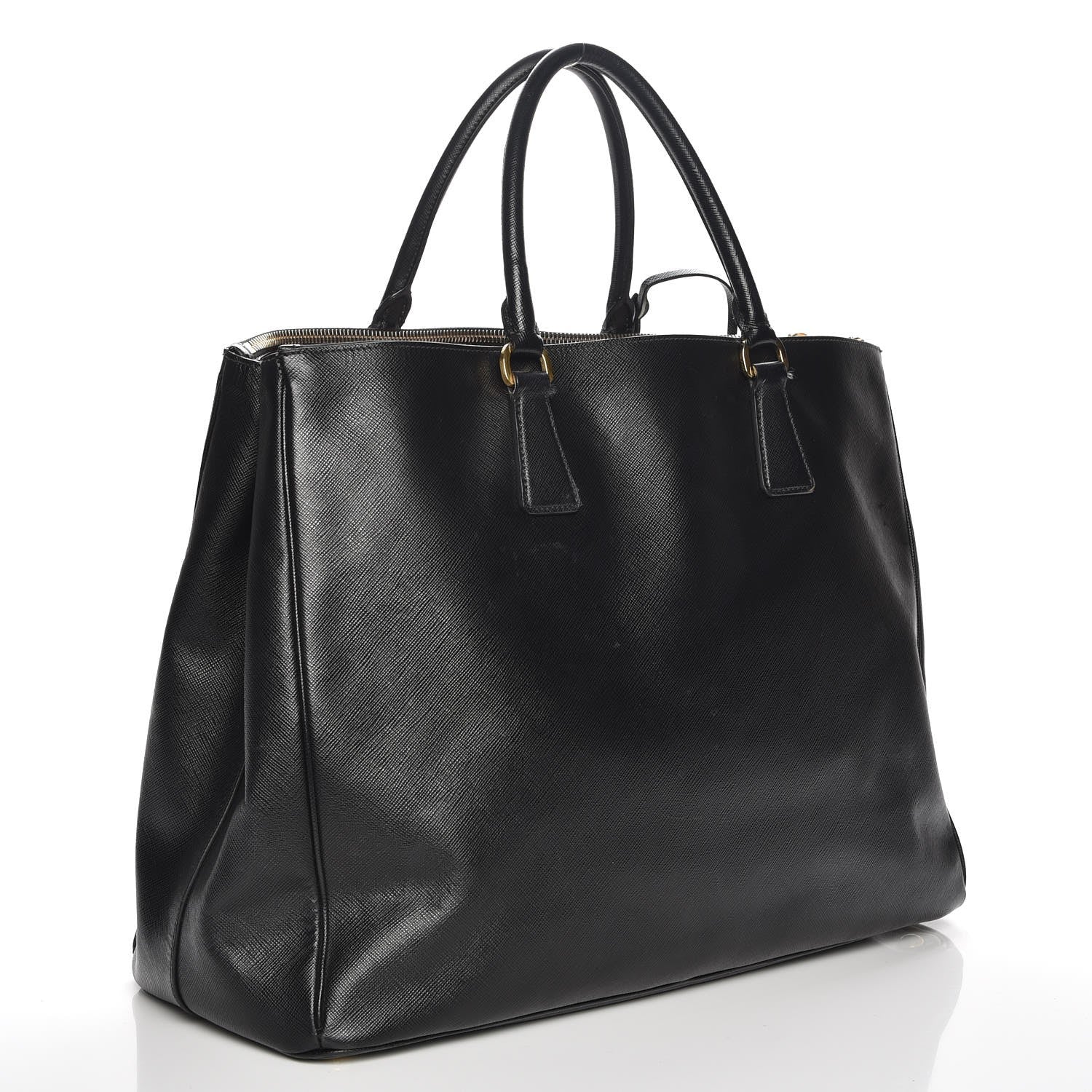 Prada Saffiano Lux Extra Large Galleria Double Zip Tote Black 3 of 9