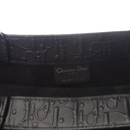 Christian Dior Oblique Calfskin Embossed Medium Book Tote Black 5 of 9