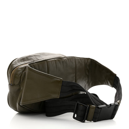 Bottega Veneta Nappa Intrecciato Belt Bag Khaki Black 3 of 14