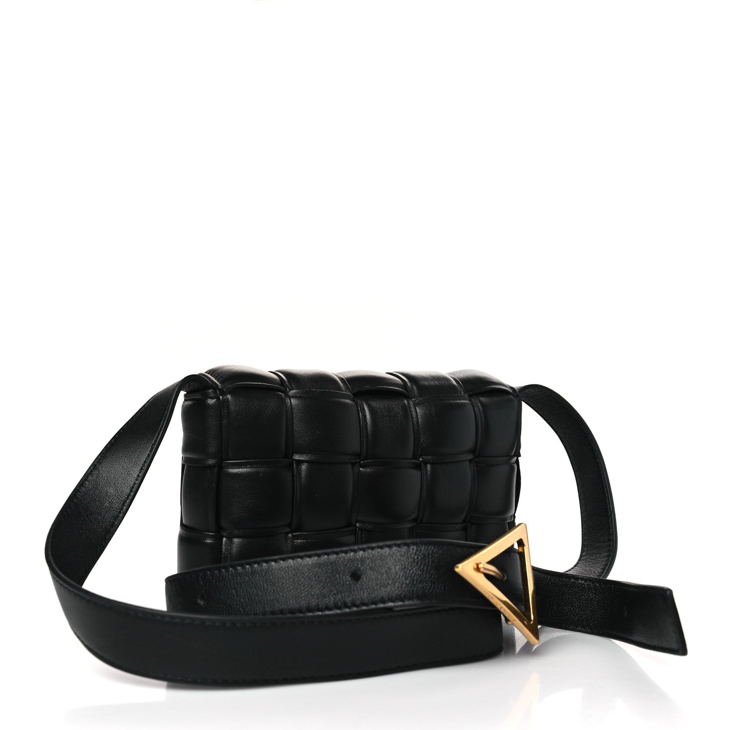 Bottega Veneta Nappa Maxi Intreccio Small Padded Cassette Crossbody Bag Black 3 of 9