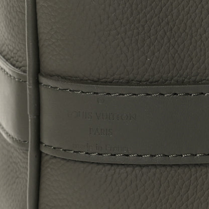 Louis Vuitton Grained Calfskin Aerogram Keepall Bandouliere 50 Khaki 5 of 9