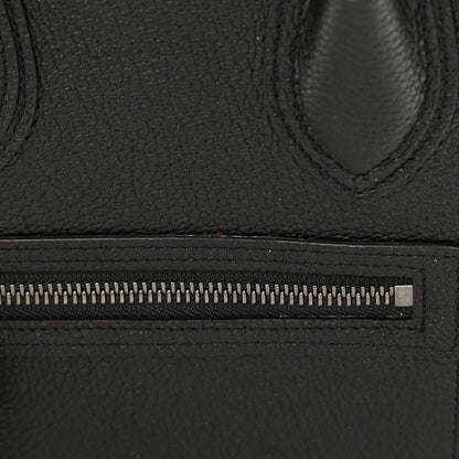 Celine Drummed Calfskin Micro Luggage Black 11 of 13