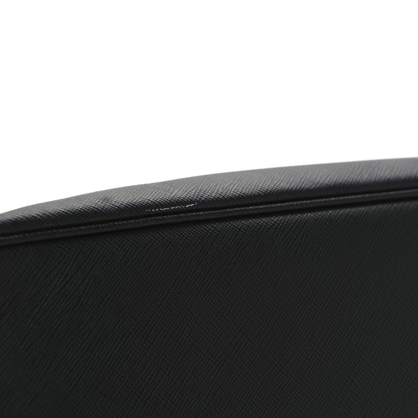 Saffiano Lux Medium Galleria Double Zip Tote Black