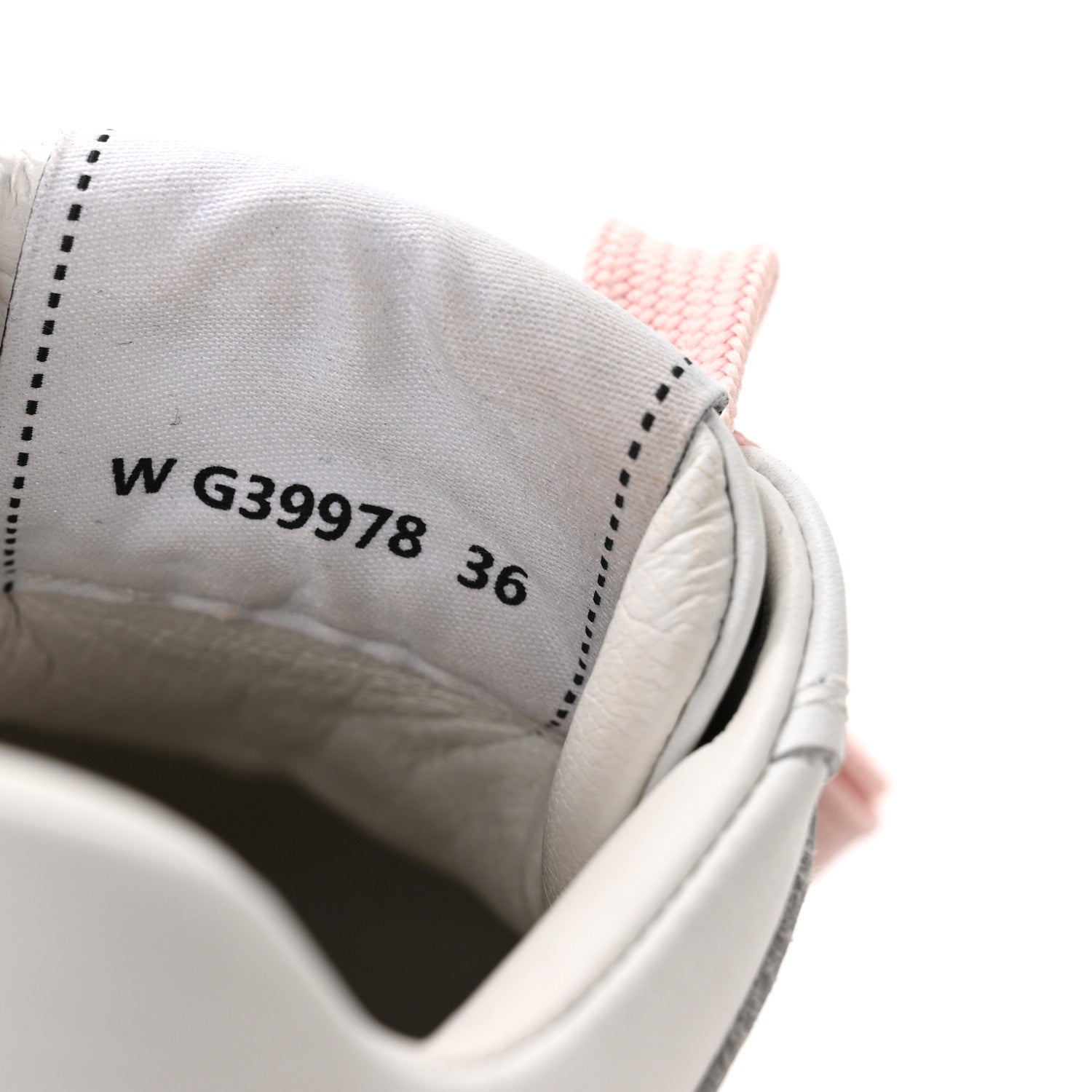 Chanel Calfskin Womens CC Sneakers 36 White Pink 8 of 9